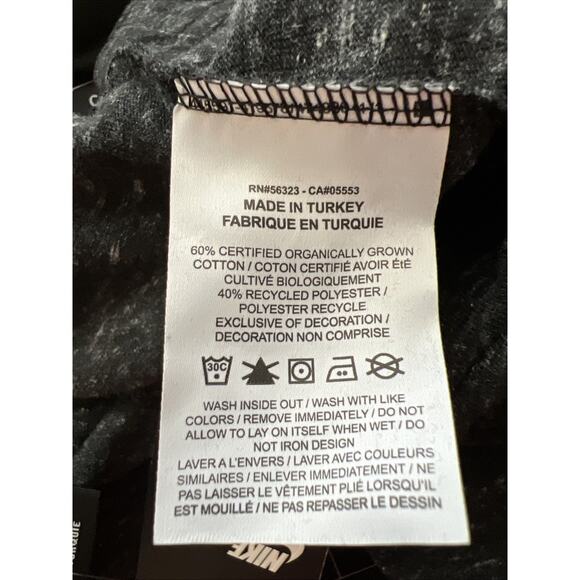 Nike Sportswear Gym Vintage Pants Women S Black Capri Jogger Organic Cotton NWT - Picture 6 of 11